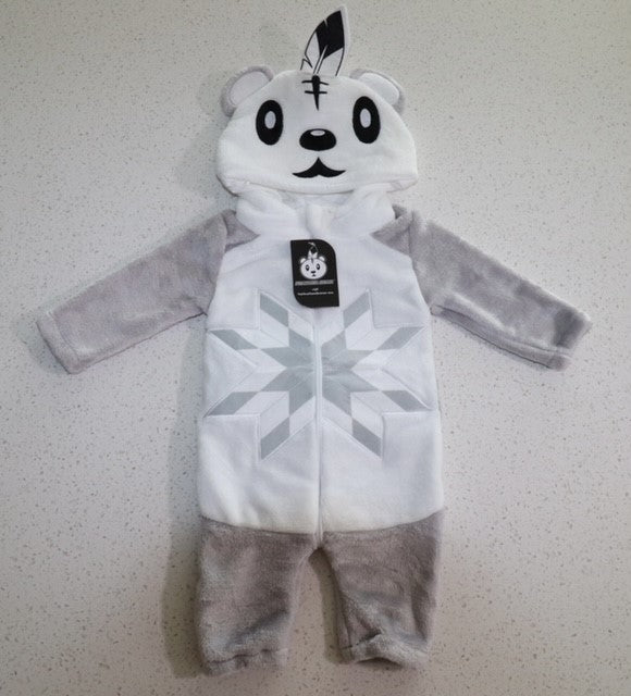 Unisex - Feather Bear Baby Onesie